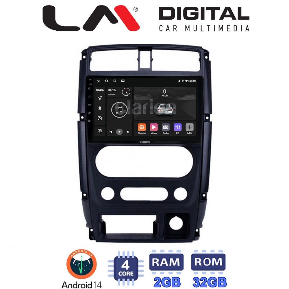 Οθόνη Multimedia LM Digital ZL4186 GPS Με BT / GPS / WiFi Για SUZUKI JIMNY 2007 - 2018