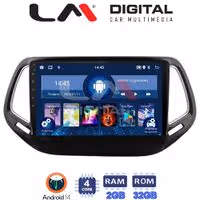 Οθόνη Multimedia LM Digital ZL4253 GPS Με BT / GPS / WiFi Για JEEP COMPASS 2017+