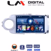 Οθόνη Multimedia LM Digital ZL4254 GPS Με BT / GPS / WiFi / GPRS Για TOYOTA YARIS 2012 - 2015