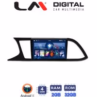 Οθόνη Multimedia LM Digital ZL4306 GPS Με BT / GPS / WiFi Για SEAT LEON 2012+