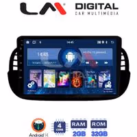 Οθόνη Multimedia LM Digital ZL4315B GPS Με BT / GPS / WiFi / GPRS Για FIAT 500 2007 - 2016