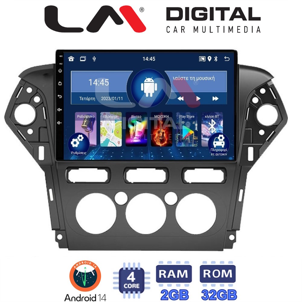 Οθόνη Multimedia LM Digital ZL4368 GPS Με BT / GPS / WiFi Για FORD MONDEO 2010 - 2013