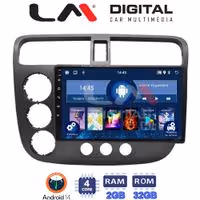Οθόνη Multimedia LM Digital ZL4373 GPS Με BT / GPS / WiFi Για HONDA CIVIC 4D 2001 - 2006