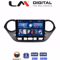 Οθόνη Multimedia LM Digital ZL4406 GPS Με BT / GPS / WiFi Για HYUNDAI i10 2014+