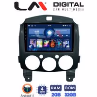 Οθόνη Multimedia LM Digital ZL4430 GPS Με BT / GPS / WiFi Για MAZDA 2 2007 - 2014
