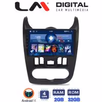 Οθόνη Multimedia LM Digital ZL4432B GPS Με BT / GPS / WiFi / GPRS Για DACIA DUSTER 2006 - 2012