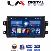Οθόνη Multimedia LM Digital ZL4446 GPS Με BT / GPS / WiFi Για FIAT SEDICI / SUZUKI SX4 2005 - 2013