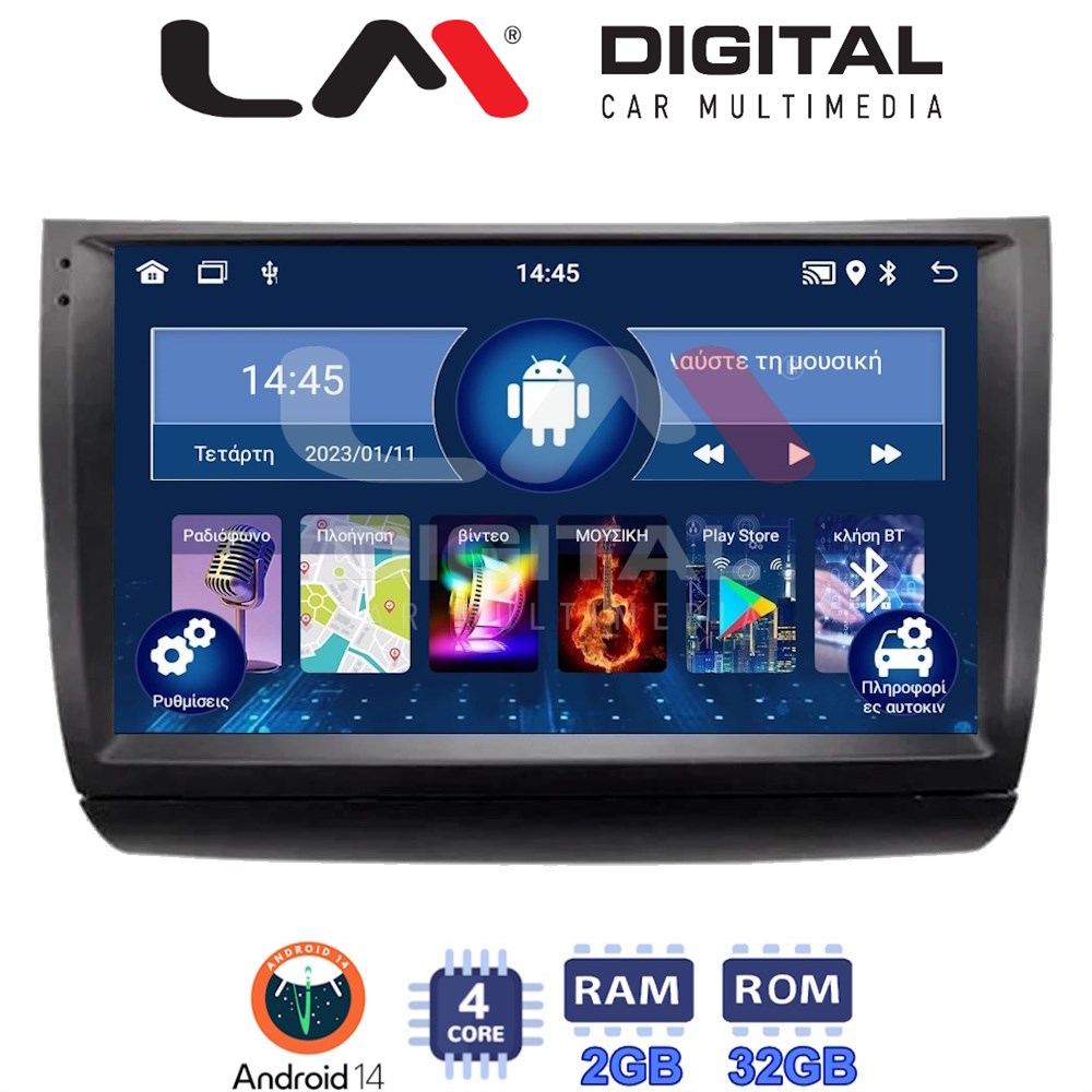 Οθόνη Multimedia LM Digital ZL4481 GPS Με BT / GPS / WiFi / GPRS Για TOYOTA PRIUS 2002 - 2009
