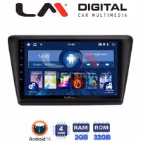 Οθόνη Multimedia LM Digital ZL4487 GPS Με BT / GPS / WiFi / GPRS Για SKODA RAPID 2013 - 2017