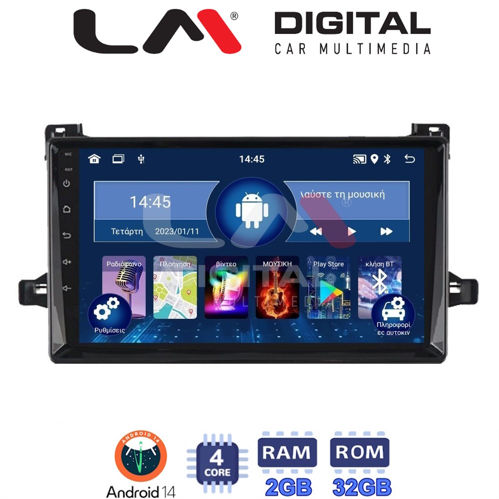 Οθόνη Multimedia LM Digital ZL4562 GPS Με BT / GPS / WiFi Για TOYOTA PRIUS 2016+