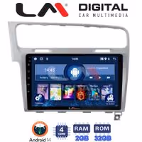 Οθόνη Multimedia LM Digital ZL4591S GPS Με BT / GPS / WiFi / GPRS Για VW GOLF 7