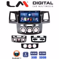 Οθόνη Multimedia LM Digital ZL4822 GPS Με BT / GPS / WiFi / GPRS Για TOYOTA HILUX 2005 - 2016 (CLIMA / AC)