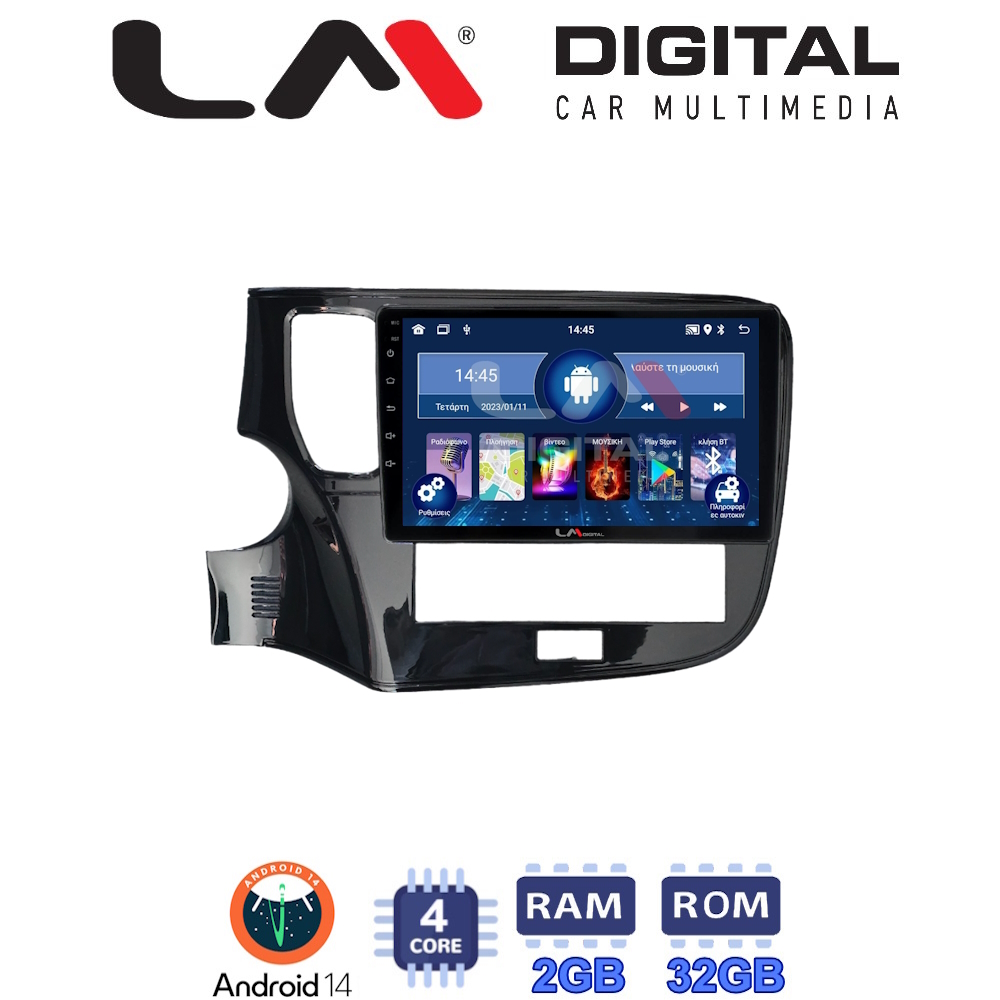 Οθόνη Multimedia LM Digital ZL4894 GPS Με BT / GPS / WiFi / GPRS Για MITSUBISHI OUTLANDER 2020+