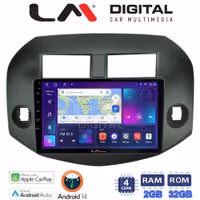 Οθόνη Multimedia LM Digital ZN4018B GPS Με Apple CarPlay / Android Auto / BT / GPS / WiFi / GPRS Για TOYOTA RAV 4 2007 - 2012