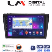 Οθόνη Multimedia LM Digital ZN4034 GPS Με Apple CarPlay / Android Auto / BT / GPS / WiFi / GPRS Για MAZDA 3 2009 - 2014