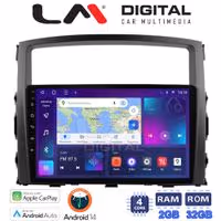 Οθόνη Multimedia LM Digital ZN4038 GPS Με Apple CarPlay / Android Auto / BT / GPS / WiFi / GPRS Για MITSUBISHI PAJERO 2006 - 2014