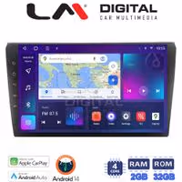 Οθόνη Multimedia LM Digital ZN4050 GPS Με Apple CarPlay / Android Auto / BT / GPS / WiFi / GPRS Για AUDI A4 (8E) 2001 - 2008
