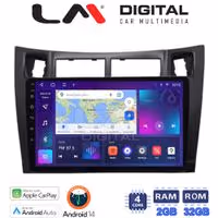 Οθόνη Multimedia LM Digital ZN4084 GPS Με Apple CarPlay / Android Auto / BT / GPS / WiFi / GPRS Για TOYOTA YARIS 2006 - 2011