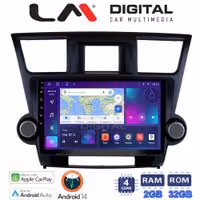 Οθόνη Multimedia LM Digital ZN4089 GPS Με Apple CarPlay / Android Auto / BT / GPS / WiFi / GPRS Για TOYOTA HIGHLANDER 2008 - 2015