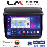 Οθόνη Multimedia LM Digital ZN4094 GPS Με Apple CarPlay / Android Auto / BT / GPS / WiFi / GPRS Για MITSUBISHI L200 2006 - 2014