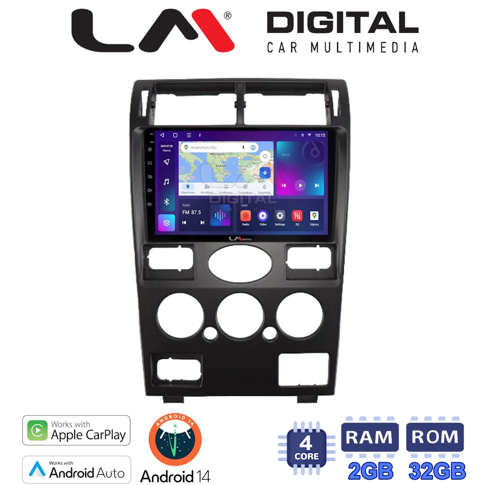 Οθόνη Multimedia LM Digital ZN4105 GPS Με Apple CarPlay / Android Auto / BT / GPS / WiFi / GPRS Για FORD MONDEO 2003 - 2006