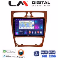 Οθόνη Multimedia LM Digital ZN4171W GPS Με Apple CarPlay / Android Auto / BT / GPS / WiFi / GPRS Για MERCEDES C CLASS 1999 - 2004 (ΠΡΟ FACELIFT)