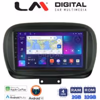 Οθόνη Multimedia LM Digital ZN4199 GPS Με Apple CarPlay / Android Auto / BT / GPS / WiFi / GPRS Για FIAT 500X 2014+