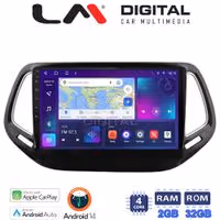 Οθόνη Multimedia LM Digital ZN4253 GPS Με Apple CarPlay / Android Auto / BT / GPS / WiFi / GPRS Για JEEP COMPASS 2017+