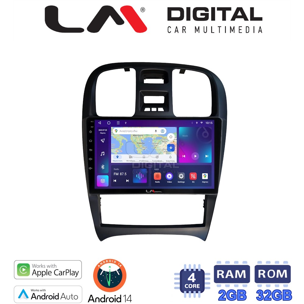 Οθόνη Multimedia LM Digital ZN4260 GPS Με Apple CarPlay / Android Auto / BT / GPS / WiFi / GPRS Για HYUNDAI SONATA 2000 - 2006