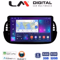 Οθόνη Multimedia LM Digital ZN4315B GPS Με Apple CarPlay / Android Auto / BT / GPS / WiFi / GPRS Για FIAT 500 2007 - 2016