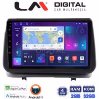 Οθόνη Multimedia LM Digital ZN4319 GPS Με Apple CarPlay / Android Auto / BT / GPS / WiFi / GPRS Για RENAULT CLIO III 2005 - 2011