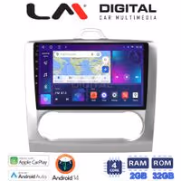 Οθόνη Multimedia LM Digital ZN4328 GPS Με Apple CarPlay / Android Auto / BT / GPS / WiFi / GPRS Για FORD FOCUS 2004 - 2012