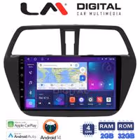 Οθόνη Multimedia LM Digital ZN4337 GPS Με Apple CarPlay / Android Auto / BT / GPS / WiFi / GPRS Για SUZUKI SX4 S-CROSS 2014+