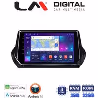 Οθόνη Multimedia LM Digital ZN4375 GPS Με Apple CarPlay / Android Auto / BT / GPS / WIFI / GPRS Για PEUGEOT 208 / PEUGEOT 2008 2012+