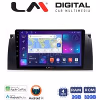 Οθόνη Multimedia LM Digital ZN4395 GPS Με Apple CarPlay / Android Auto / BT / GPS / WiFi / GPRS Για BMW S5 / S7 / X5 (E38 / E39 / E59) 1998 - 2003
