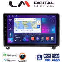 Οθόνη Multimedia LM Digital ZN4404 GPS Με Apple CarPlay / Android Auto / BT / GPS / WiFi / GPRS Για PEUGEOT 407 2004 - 2011