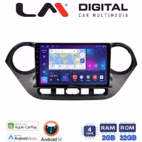 Οθόνη Multimedia LM Digital ZN4406 GPS Με Apple CarPlay / Android Auto / BT / GPS / WiFi / GPRS Για HYUNDAI i10 2014+