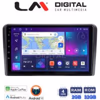 Οθόνη Multimedia LM Digital ZN4407 GPS Με Apple CarPlay / Android Auto / BT / GPS / WiFi / GPRS Για HYUNDAI Η1 2006+