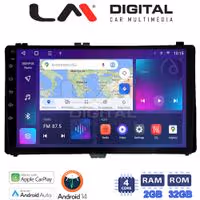 Οθόνη Multimedia LM Digital ZN4418 GPS Με Apple CarPlay / Android Auto / BT / GPS / WiFi / GPRS Για TOYOTA AURIS 2015 / COROLLA 2017 - 2019