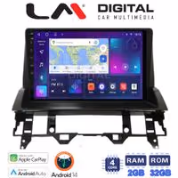 Οθόνη Multimedia LM Digital ZN4437 GPS Με Apple CarPlay / Android Auto / BT / GPS / WiFi / GPRS Για MAZDA 6 2002 - 2005