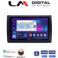 Οθόνη Multimedia LM Digital ZN4466 GPS Με Apple CarPlay / Android Auto / BT / GPS / WiFi / GPRS Για FIAT STILO 2001 - 2007