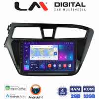 Οθόνη Multimedia LM Digital ZN4517 GPS Με Apple CarPlay / Android Auto / BT / GPS / WiFi / GPRS Για HYUNDAI i20 2015+