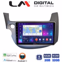 Οθόνη Multimedia LM Digital ZN4549G GPS Με Apple CarPlay / Android Auto / BT / GPS / WiFi / GPRS Για HONDA JAZZ 2008 - 2012