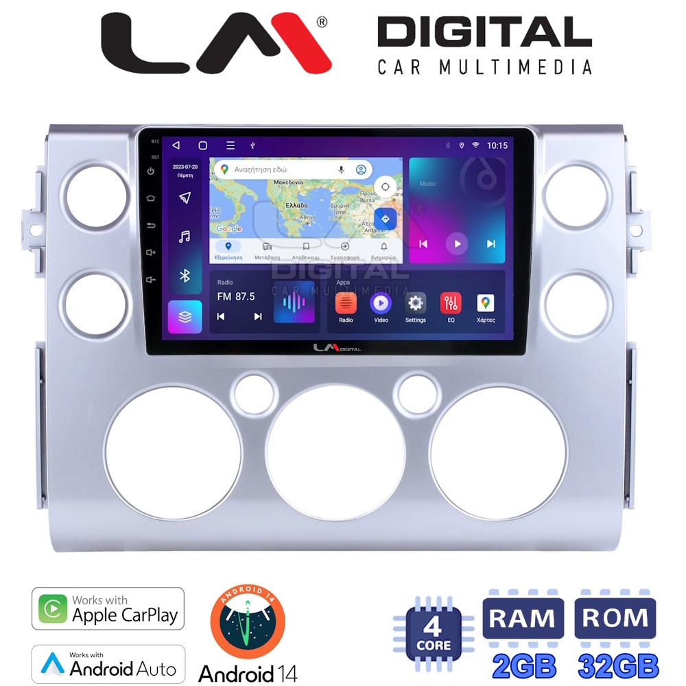 Οθόνη Multimedia LM Digital ZN4563 GPS Με Apple CarPlay / Android Auto / BT / GPS / WiFi / GPRS Για TOYOTA FJ CRUISER 2014+