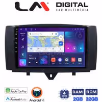 Οθόνη Multimedia LM Digital ZN4587 GPS Με Apple CarPlay / Android Auto / BT / GPS / WiFi / GPRS Για SMART FORTWO 2011 - 2015