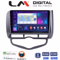 Οθόνη Multimedia LM Digital ZN4731 GPS Με Apple CarPlay / Android Auto / BT / GPS / WiFi / GPRS Για HONDA JAZZ 2003 - 2008