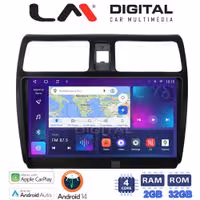 Οθόνη Multimedia LM Digital ZN4978 GPS Με Apple CarPlay / Android Auto / BT / GPS / WiFi / GPRS Για SUZUKI SWIFT 2005 - 2010