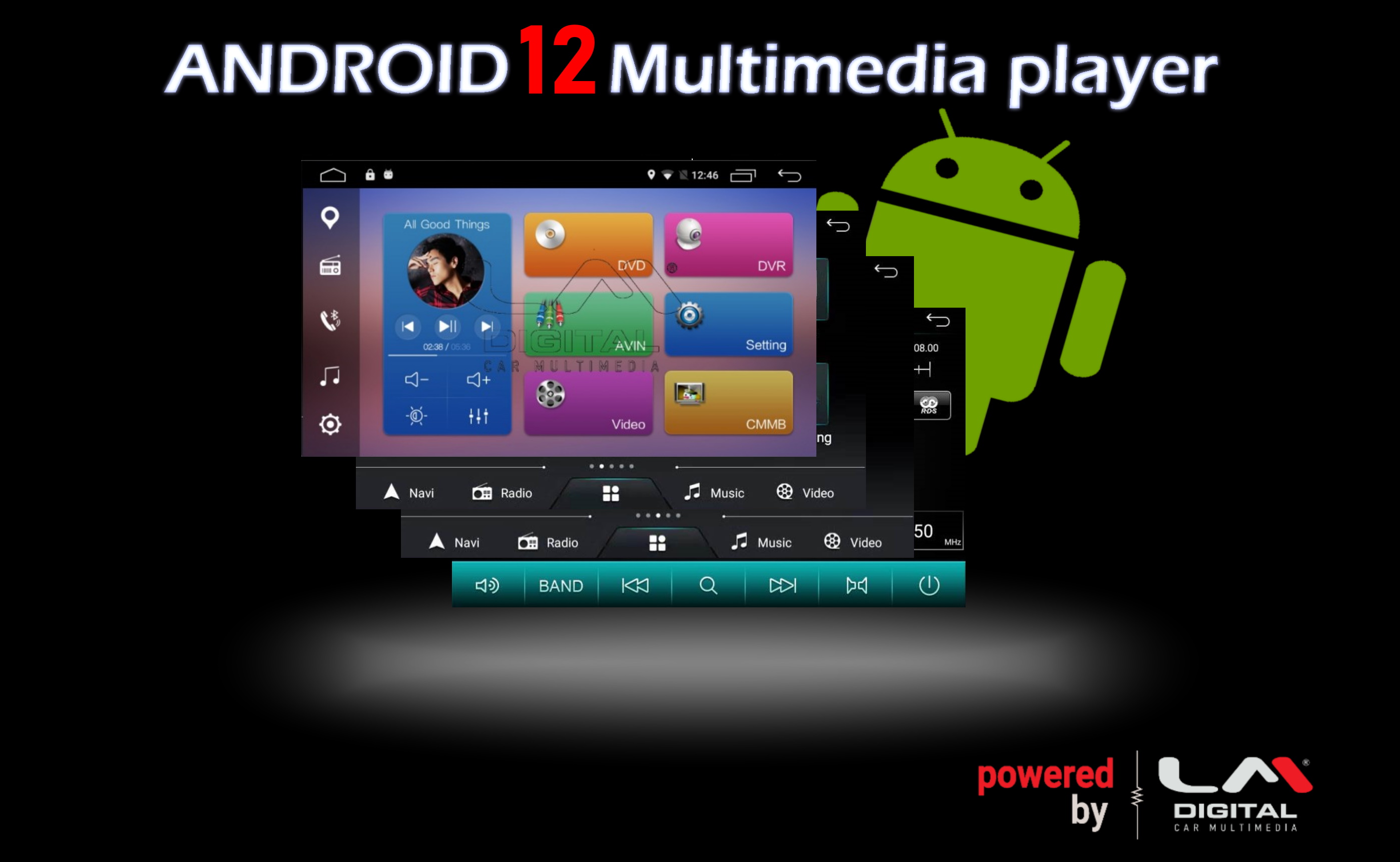 Οθόνη Multimedia OEM  Fiat DOBLO - COMBO '15>