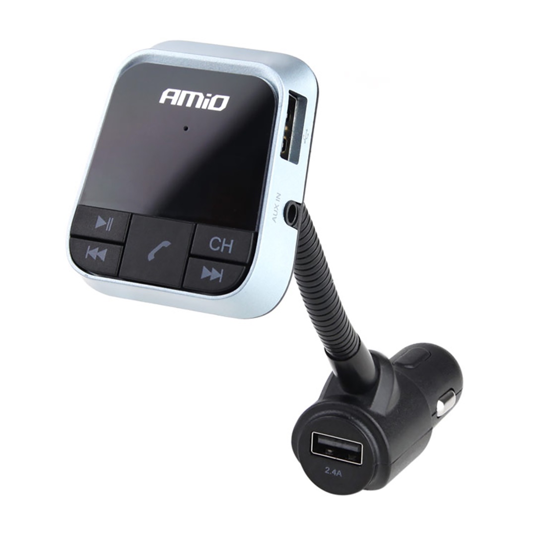 Αναμεταδοτής Αναπτήρα AMiO Transmitter FM/Bluetooth/USB/12-24V