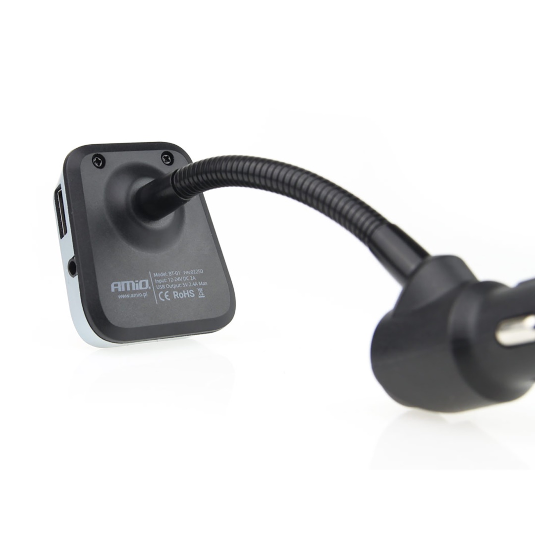 Αναμεταδοτής Αναπτήρα AMiO Transmitter FM/Bluetooth/USB/12-24V